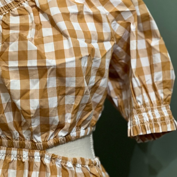 NWT Who What Wear Ginghma cutout maxi dress - Picture 4 of 6